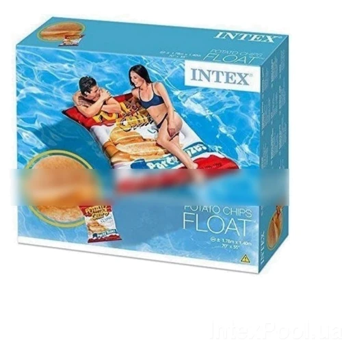 Пляжний надувний матрац - пліт Intex 58776 Чіпси, 178 х 140 см фото 4