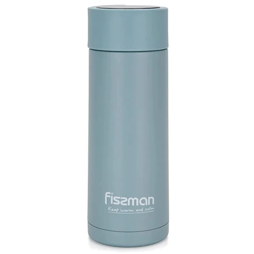 Термос Fissman 390 мл голубой (9867)