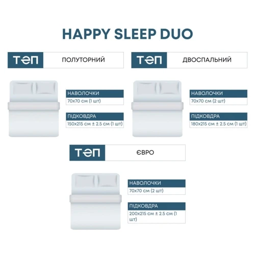 Комплект постельного белья ТЕП Happy Sleep Duo Rachel ранфорс двуспальнй (2000008914741): Размер двуспальный