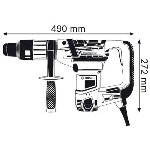 Перфоратор Bosch GBH 5-40 D (0611269020): Макс. кількість ударів в хвилину, уд/хв 2900