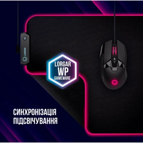 Игровая поверхность Lorgar Steller 919 RGB USB Black (LRG-GMP919)