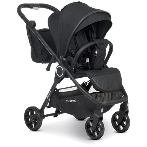 Коляска універсальна 2 в 1 El Camino ME 1085 SAGA Denim Black: Матеріал коліс полиуретан