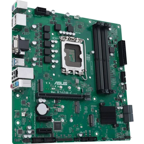 ASUS PRO B760M-C-CSM: Разъемы на задней панели USB 2.0, USB 3.2 Gen 1, Ethernet RJ-45, DisplayPort, HDMI