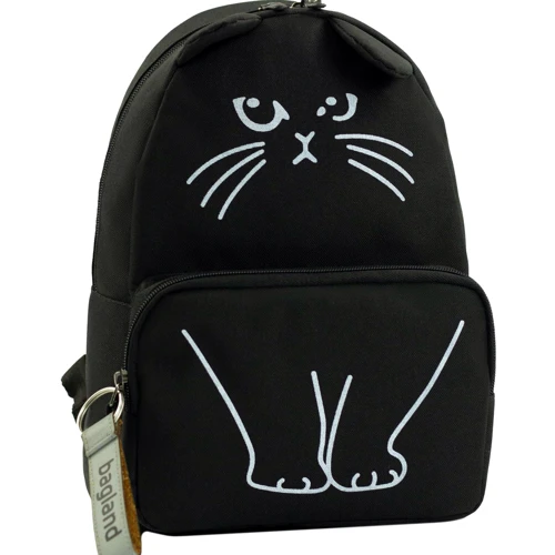 Жіночий рюкзак Bagland Meow чорний (0080466)