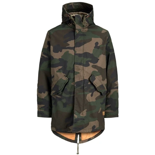 Парка Jack & Jones 23829901 46 зеленая демисезон с капюшоном: Вид Парки