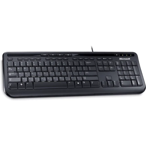 Клавиатура Microsoft Wired 600 Black Ru Ret (ANB-00018): Подключение проводное