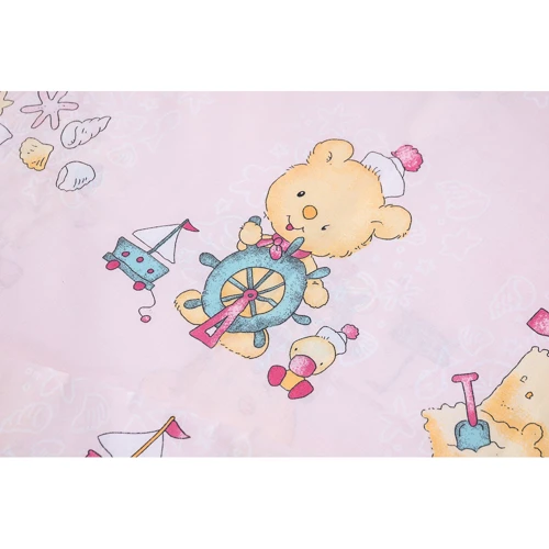 Защита в кроватку Qvatro Gold ZG-02 (медведи на кораблике) розовая (680925)