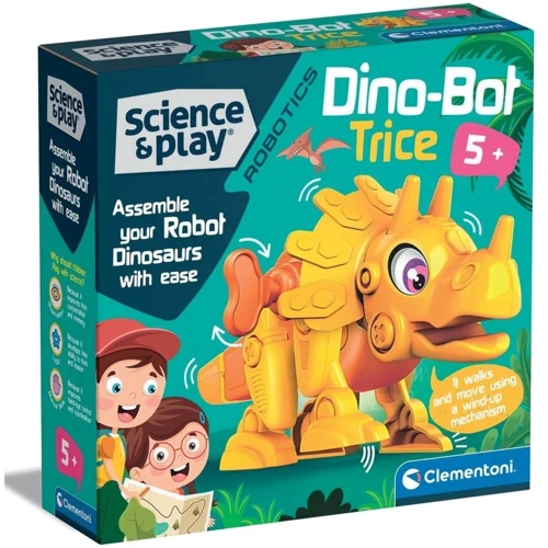 Робот-конструктор Clementoni Dino Bot Triceratops серія Science & Play (8005125750740): Кількість деталей, шт 15