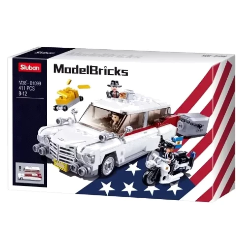 Конструктор Sluban Model Bricks Автомобіль Погоня за грабіжниками (M38-B1099): Виробник Sluban