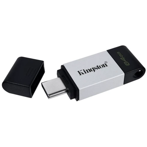USB-флешка Kingston 64GB DataTraveler 80 Type-C Black (DT80/64GB): Объем памяти 64 GB