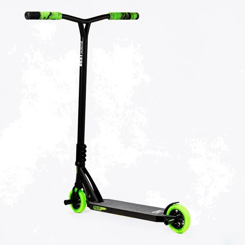 Самокат трюковый Best Scooter Fear SCS черно-зеленый (112902): Конструкция рамы цельная