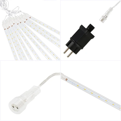 Гирлянда метеоритный дождь Springos 4 м 480 LED CL1211 Cold White: Количество ламп 480