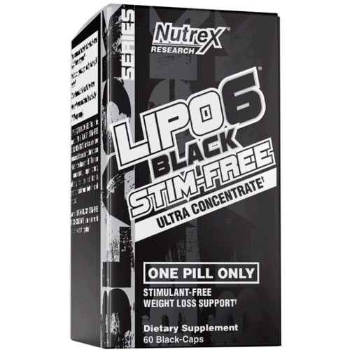 Жиросжигатель Nutrex Research Lipo-6 Black Stim Free Ultra Concentrate 60 caps / 60 servings