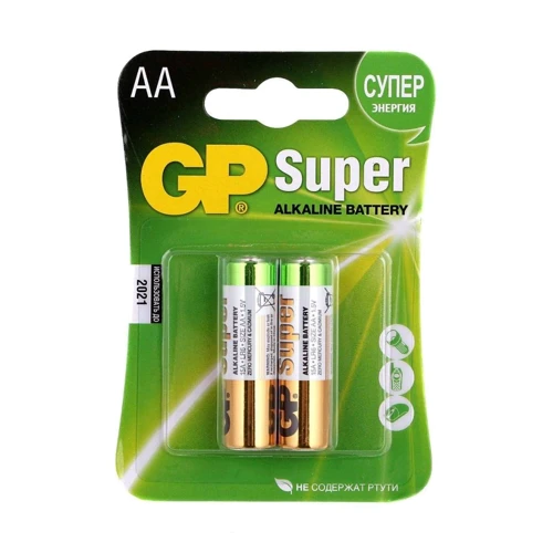 GP AA LR6 Super Alcaline 2шт (GP15A-2UE2)