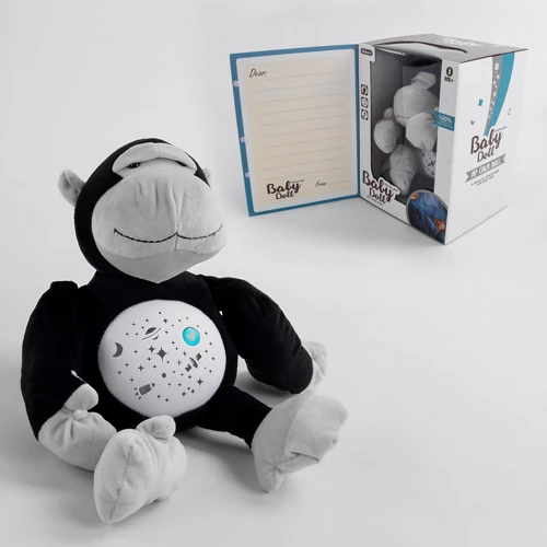 Ночник-проектор Baby Doll Горилла (MBQ 661-10 A): Особенности с проекцией, звуковое сопровождение, Регулируемая громкость