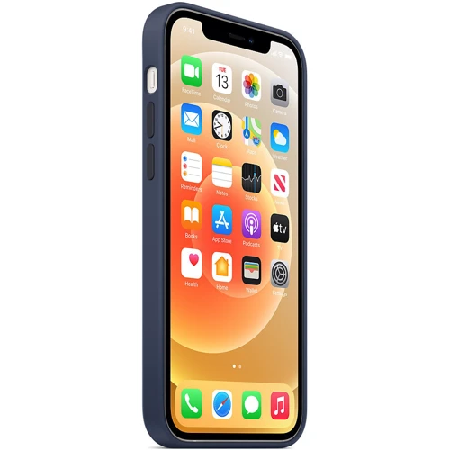 Чехол для iPhone Apple Silicone Case with MagSafe Deep Navy (MHL43) for iPhone 12/iPhone 12 Pro фото 9