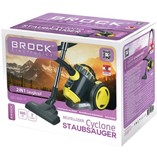 Пылесос Brock BVC 8056 YT: Тип пылесоса классический (для сухой уборки)