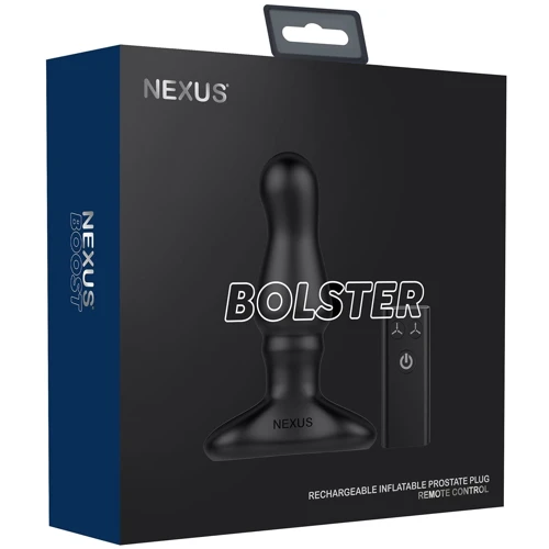 Анальная вибропробка Nexus Bolster с надувной головкой для мужчин, пульт ДУ