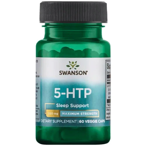 Swanson 5-HTP, Maximum Strength, 200 mg, 60 Veggie Capsules (SWA-02963)