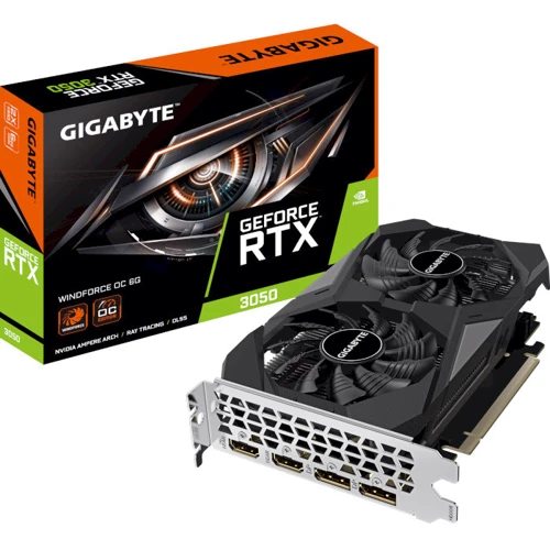 Видеокарта Gigabyte GeForce RTX 3050 WINDFORCE OC 6G (GV-N3050WF2OC-6GD)