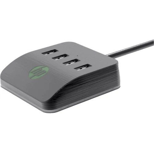 Адаптер HP Adapter USB to 4xUSB3.0 RGB Black (DHC-CT120): Цвет черный