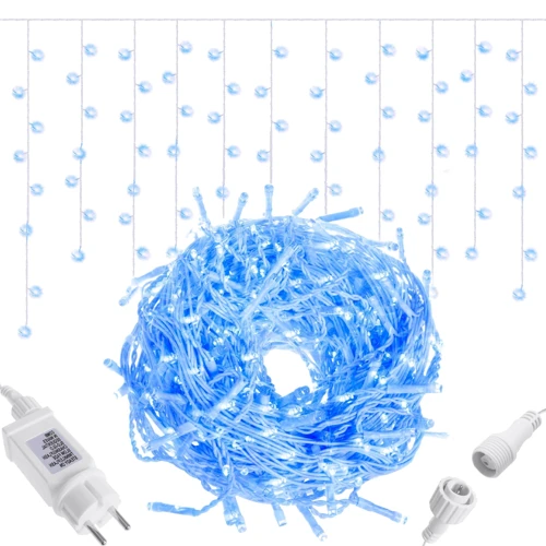 Гирлянда Springos бахрома уличная 8 м 200 LED голубая (CL0202) фото 6