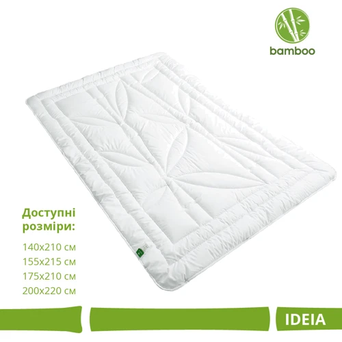 Одеяло IDEIA Bamboo летнее 155х215 см (8-32465): Материал чехла полиэстер