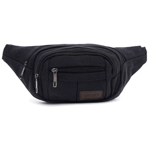 Мужская поясная сумка Monsen черная (C1HSSA0547bl-black)
