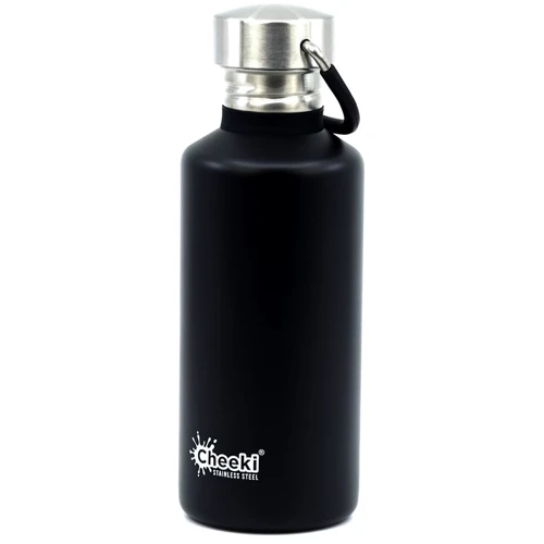 Дитяча пляшка для води Cheeki Classic Single Wall 500 мл Matte Black