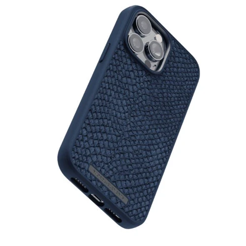 Чехол для iPhone Njord Salmon Leather MagSafe Case Blue (NA44SL01) for iPhone 14 Pro Max: Материалы кожа