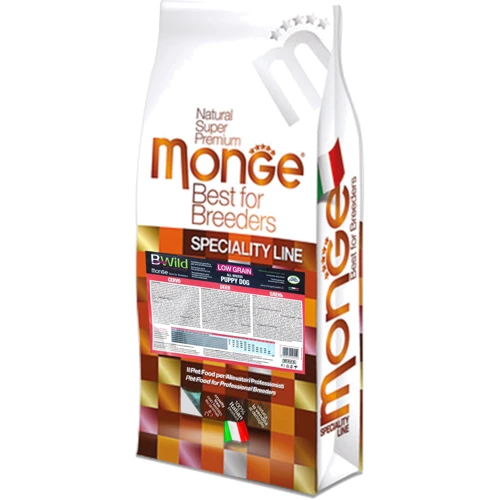 Сухий корм низькозерновий Monge Dog Bwild Low Grain Puppy & Junior для цуценят з олениною 15 кг (70056014)