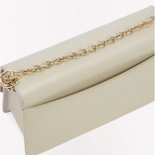Жіноча сумка крос-боді Furla 1927 Mini Crossbody світло-сіра (BAFKACOARE000M7Y00): Тип ручки На цепочке, Плечевой ремень, Без ручки