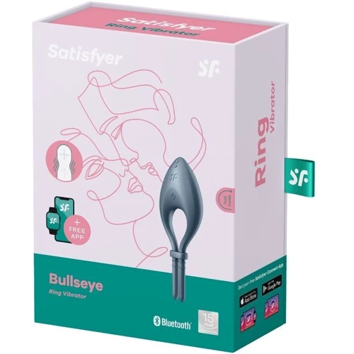 Эрекционное кольцо Satisfyer Bullseye Dark Blue