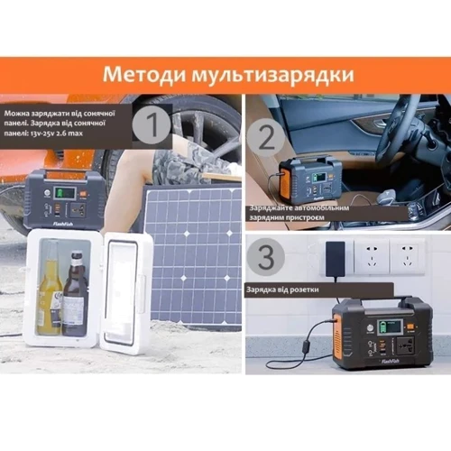 Зарядная станция FlashFish 40800mAh 200W Black (E200) фото 11