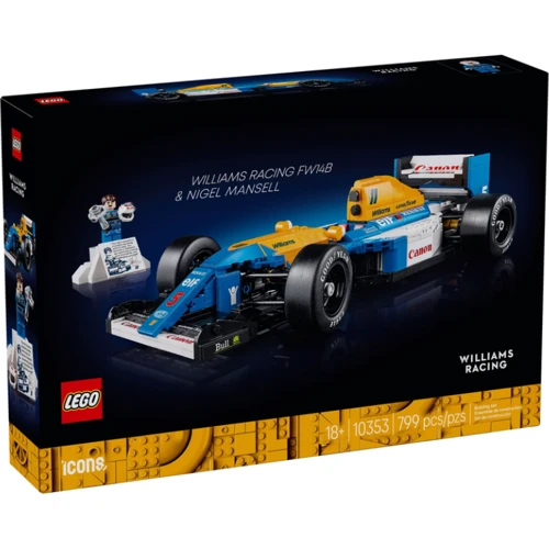 Конструктор LEGO Icons Williams Racing FW14B и Найджел Мэнселл 799 деталей (10353)