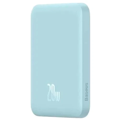 Внешний аккумулятор Baseus Power Bank 10000mAh Mini Magnetic Wireless 20W Blue (PPCX110103): Особенности Компактный размер, Индикатор заряда, Поддержка MagSafe