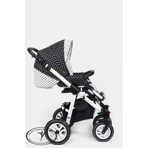 Універсальна коляска 2в1 DPG Glamour Dots: Ширина шасі 61 см