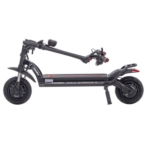 Електросамокат Kaabo Wolf Warrior X Plus (2200 Вт; 21 А/год; 60 В): Особливості С рулем, Светящийся, С амортизаторами, Мощные, С большим запасом хода, Быстрые