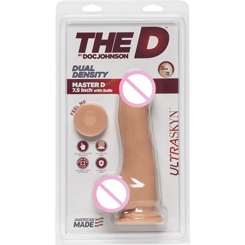 Фаллоимитатор Doc Johnson The D - Master D - 7.5 Inch With Balls - ULTRASKYN