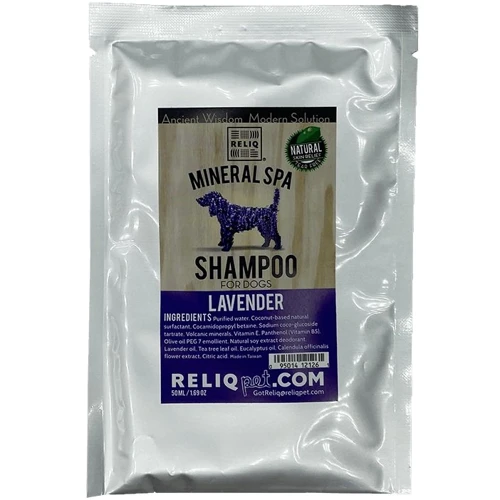Шампунь Reliq Mineral Spa Lavender Shampoo для собак с маслом лаванды 50 мл (S50T-LAV)