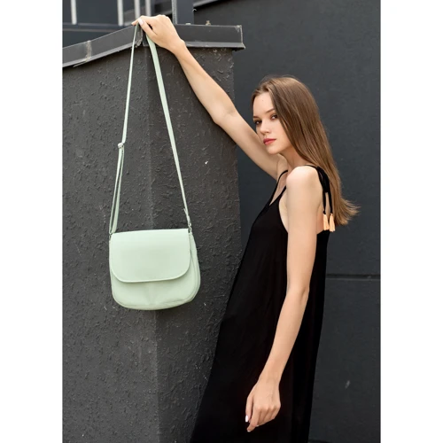 Жіноча сумка листоноша Sambag Rose BZN м'ятна (94000014): Фактура Матовая, Гладкая