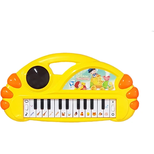 Игрушка музыкальная QUNXING Пианино желтый (9012-3)