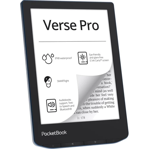 Електронна книга PocketBook 634 Verse Pro Azure (PB634-A-CIS): Бездротові можливості Bluetooth / Wi-Fi