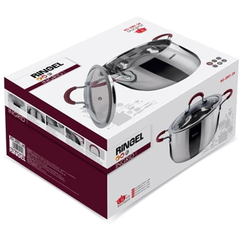 Каструля RINGEL Ingrid 18 см (2.5 л) з кришкою (RG-2001-18): Обсяг, л 2,5