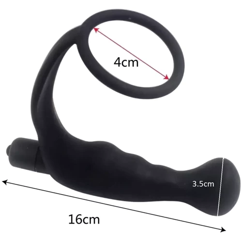 Ерекційне кільце з вібро масажером простати XESE PM-06-10 ( 10 режимів вібрації )