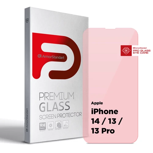 Захисне скло для iPhone ArmorStandart Tempered Glass Pro Eye Care для iPhone 14 / 13 / 13 Pro (ARM77674)
