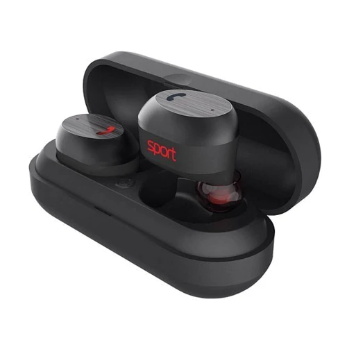Наушники Elari NanoPods Sport Bluetooth Black (NPS-2S-BLK): Тип конструкции вакуумные