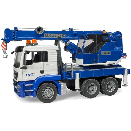 Автокран Bruder MAN TGS М1:16 бело-синий (03770)