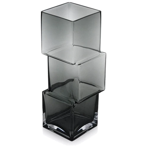Ваза Fissman Smoky Squares 25 см (9554)