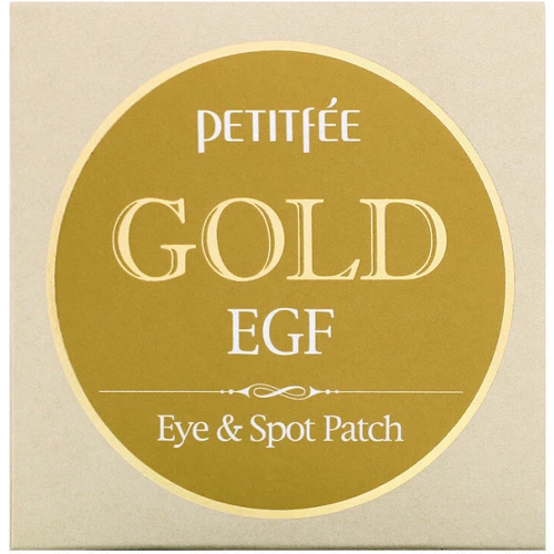 Petitfee Gold EGF Eye Spot Patch Гідрогелеві патчі для очей з золотом і EGF - 60 шт. + 30 точкових патчів: Вік Від 18 років